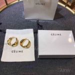 AAA Fake Celine Earrings In Yellow Gold